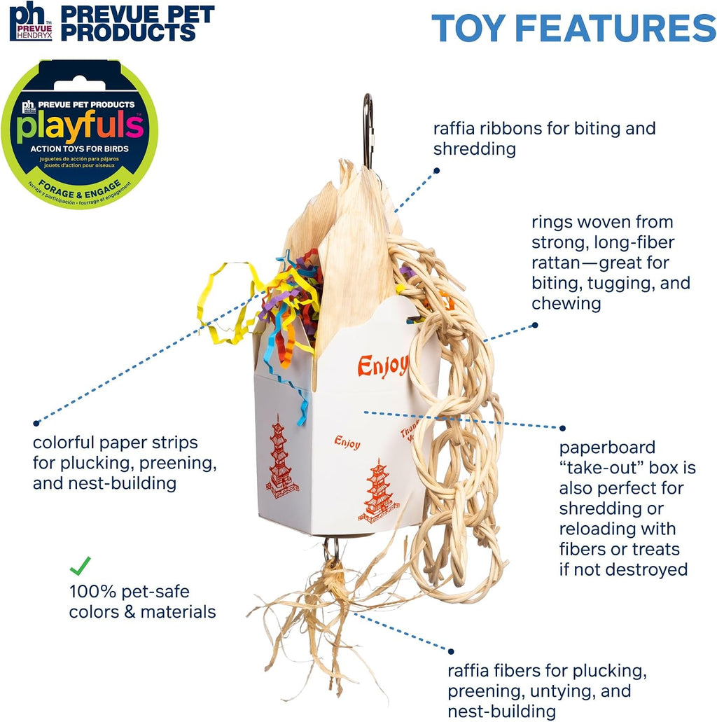 Prevue Pet Products Takeout Playfuls Forage & Engage Bird Toy