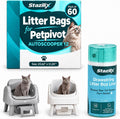 Extra Thick Litter Bags for Petpivot Autoscooper 11/12 Litter Box, 60 Bags