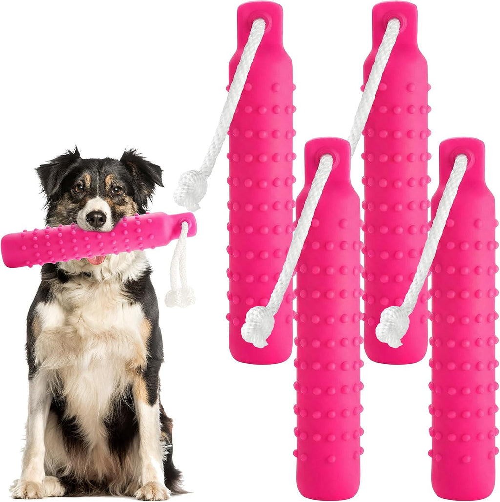 Blueweenly Black,White Dog Bumper Toy Training Dummy, 6 Pcs