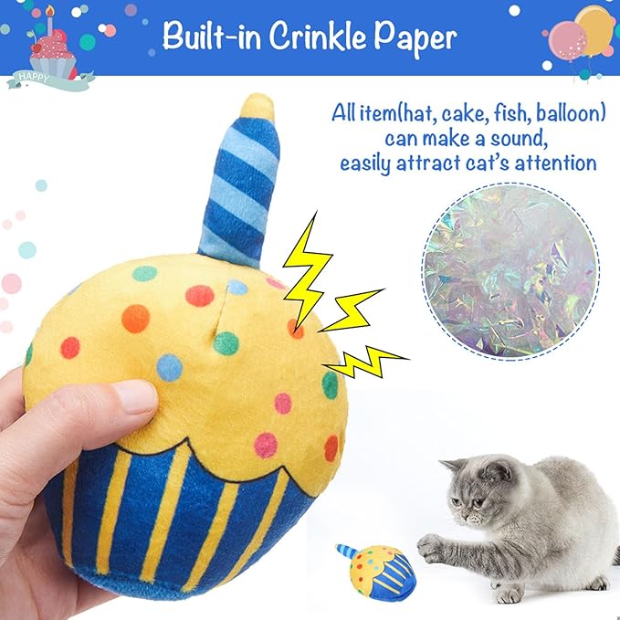 BINGPET Cat Birthday Catnip Toys - Image 3