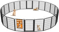 Wide Gate Dog Fence Outdoor Pens Outside, Portable Dog Play Pen 40" H 22 Panels by Unknown