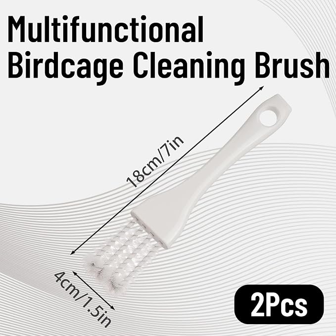 2 PCS Bird Cage Cleaner, Long Handle Bird Poop Remover - Image 2