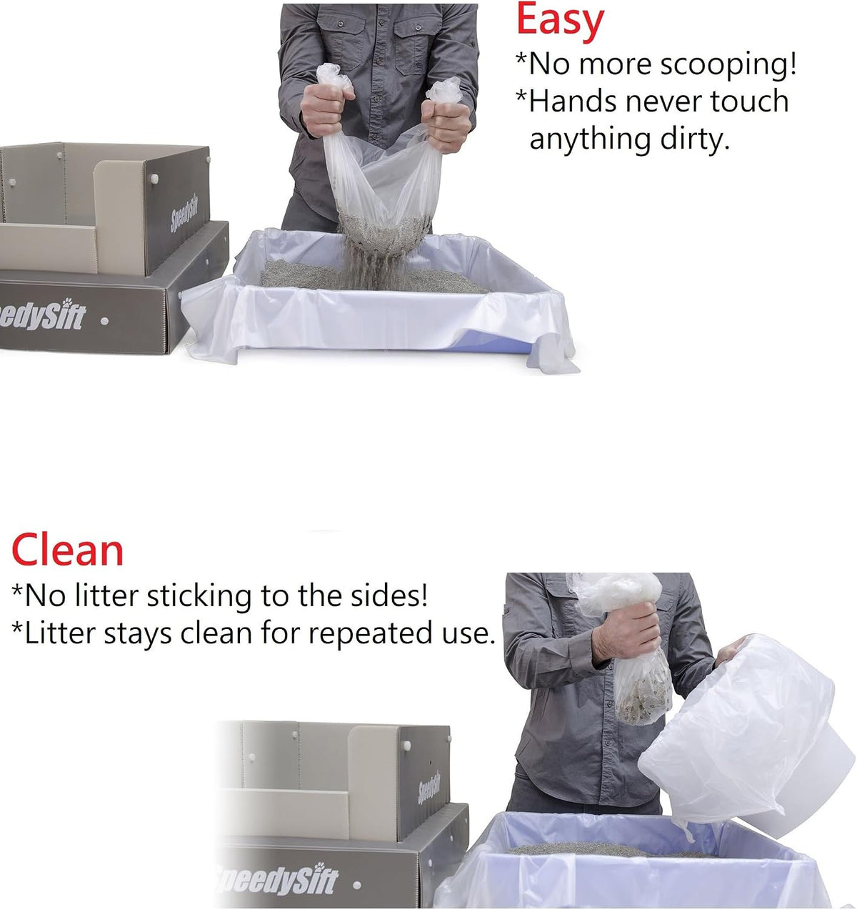 SpeedySift Standard Sifting Liner Refills, 35”x31”, 4 Packs (56 Counts)