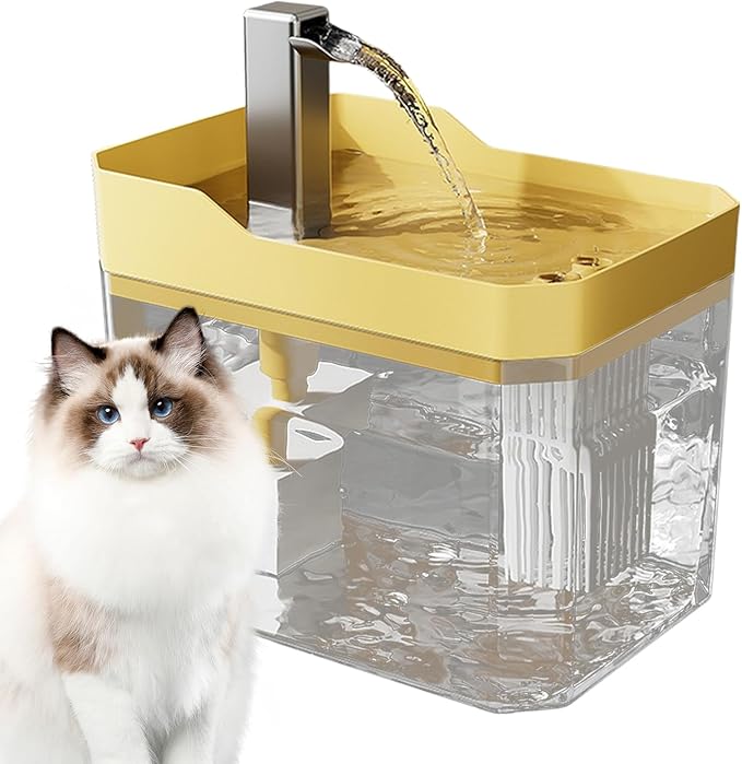 Cat Water Dispenser Fountain, Silent Pet Drinking Organizer, Quiet Supply by Unknown