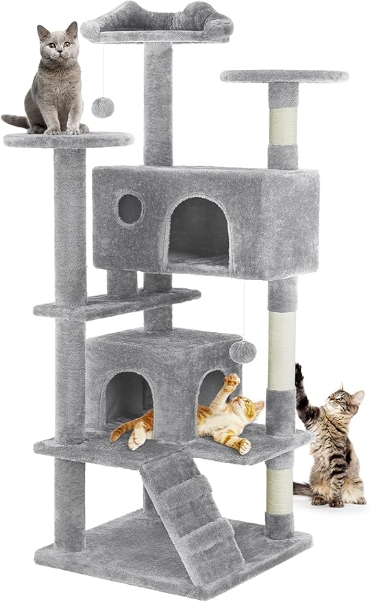 54 Inches Cat Tree Tower for Indoor Cats, Cat Tree Tower Condo by SimpleDeluxe