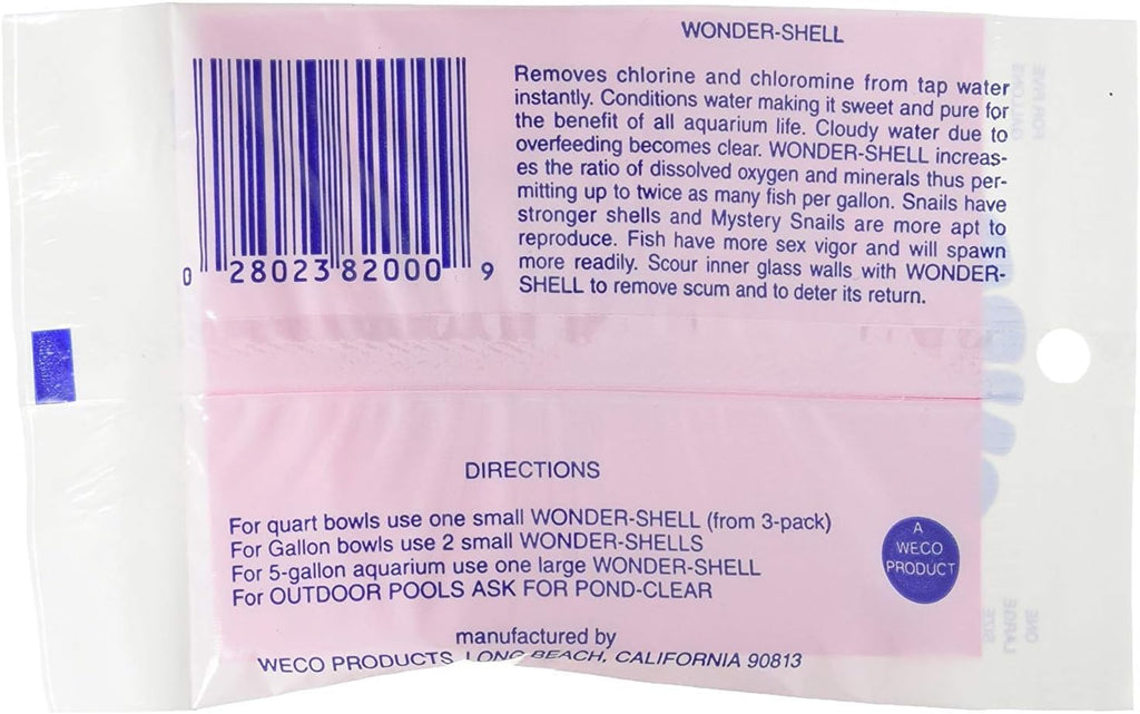 (6 Pack) Weco Wonder Shell Natural Minerals, Large, for a Total of 6 Large Shells