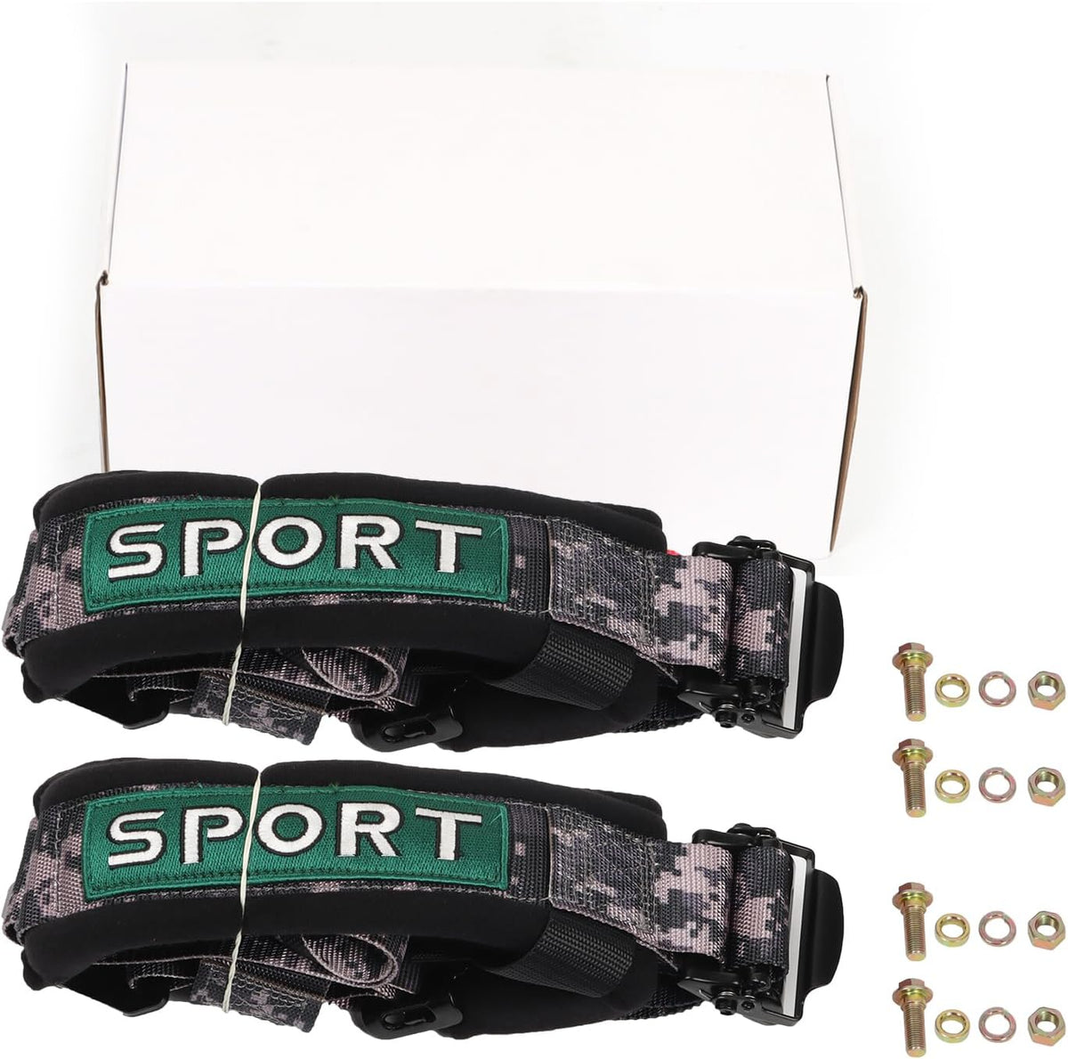 BESTZHEYU 2PCS 4 Point Harness Camouflage with 2 Inch