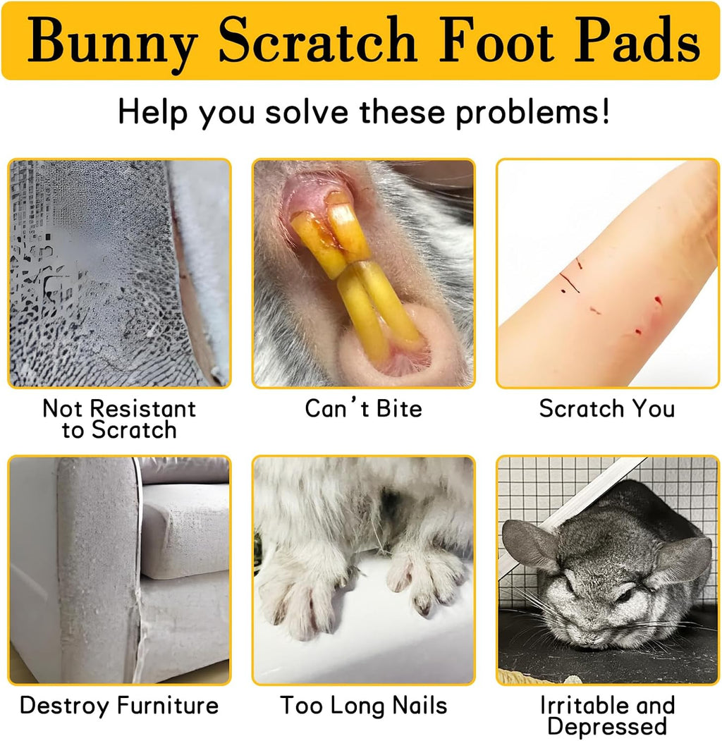 BNOSDM Chinchilla Scratch Foot Pads Natural Hamster Grinding Claw Mats 2Pcs