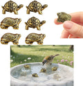 6 Pcs Copper Bath Disks Ornaments Mini Turtle Shape, Retro Copper Birdbath by Unknown