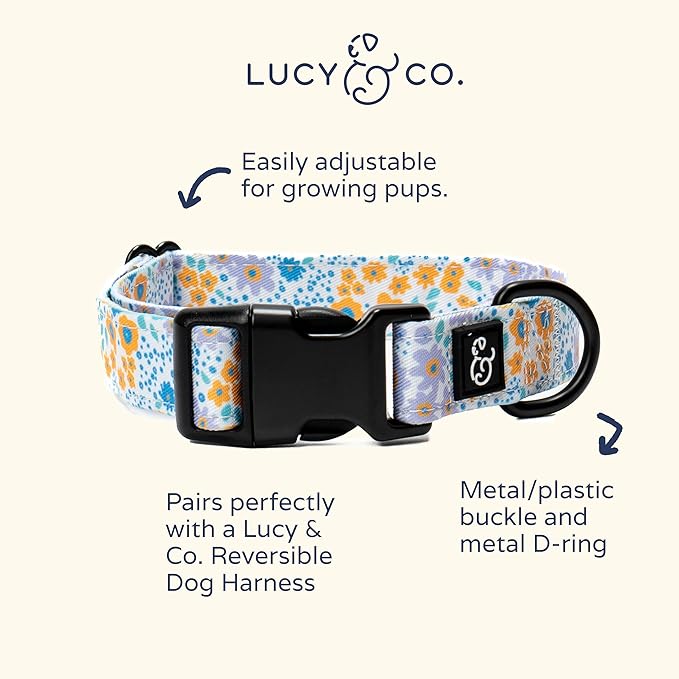 Lucy & Co. Among The Wildflowers Dog Collar - Image 2