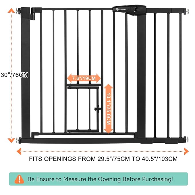 COMOMY Auto Close Baby Gate - Image 7