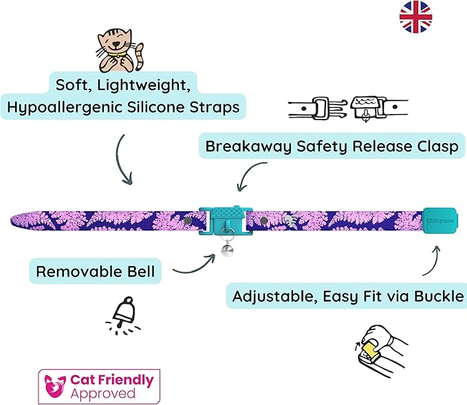 Kittyrama Botanicals Fern Kitten Collar. Award Winning. Hypoallergenic - Image 3