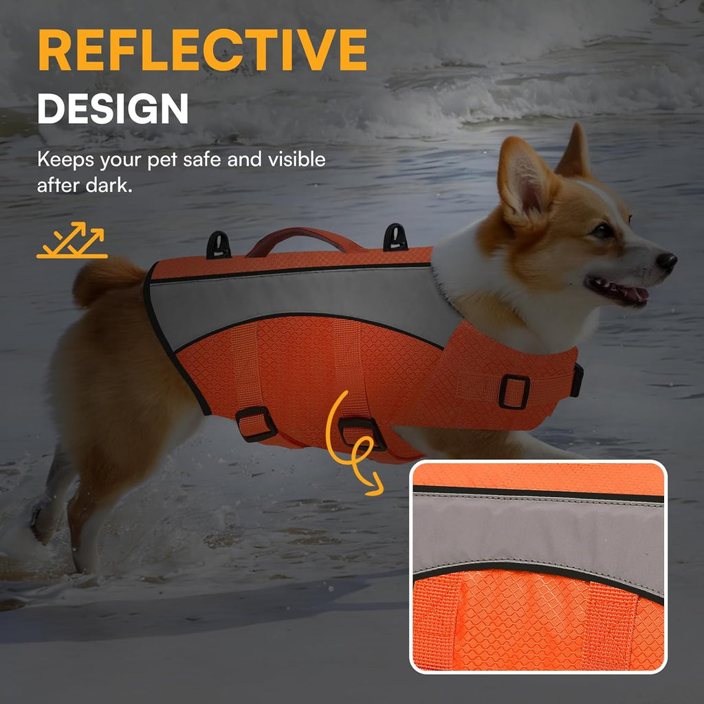 Queenmore XS Ripstop Dog Life Jacket, French Bulldog Life Vest