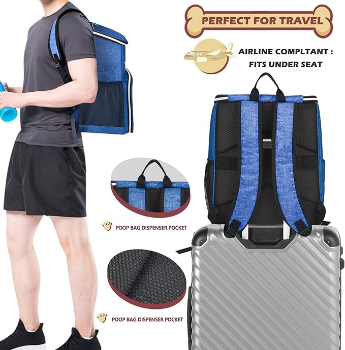 BAGLHER丨Dog Travel Bag Backpack, Airline Approved Pet Supplies Backpack - Image 5