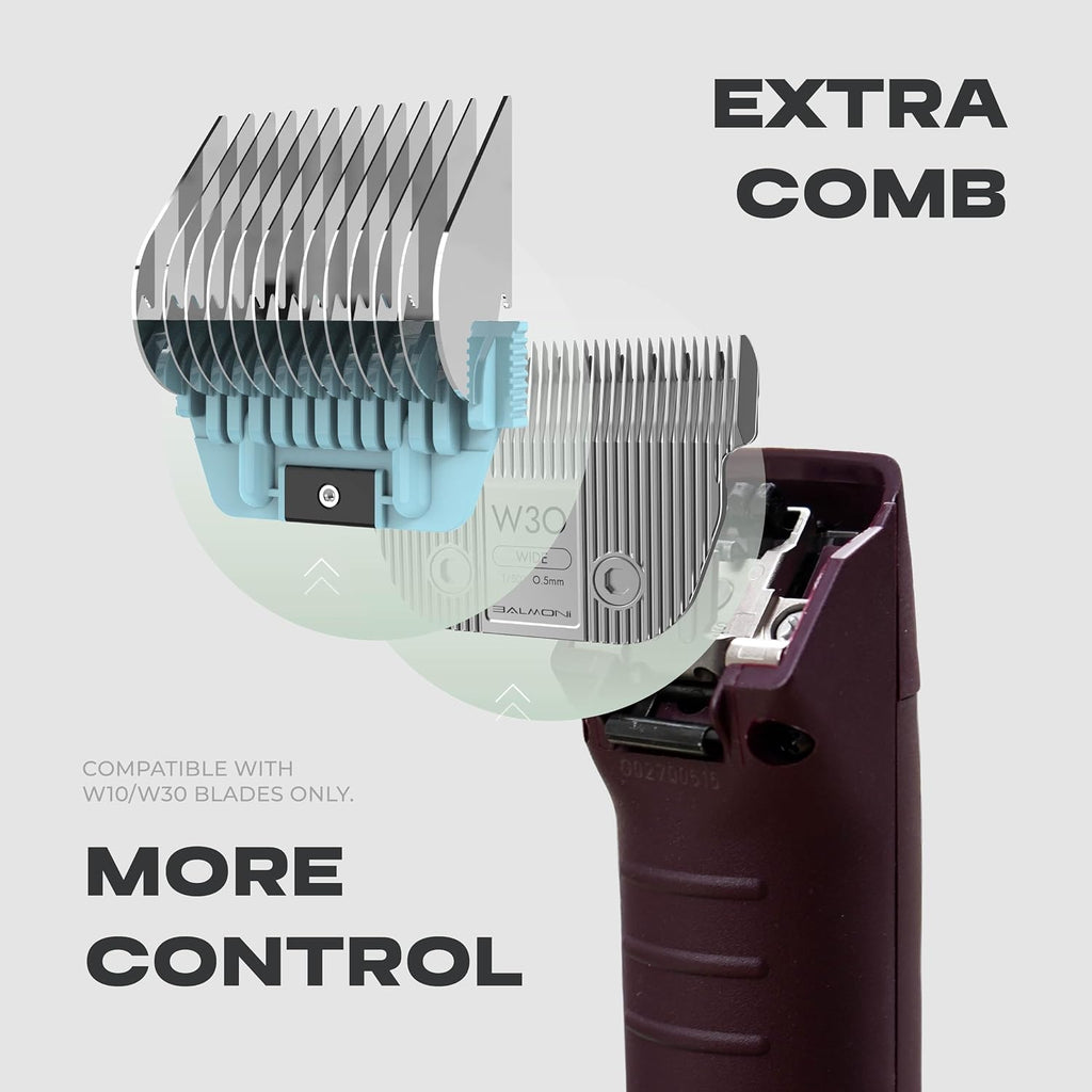 Detachable Pet Dog Grooming Ceramic Titanium A5 Wide Blade, Compatible with Wahl, Andis, Heiniger A5 Clippers (10W 1/16", 1.5mm)
