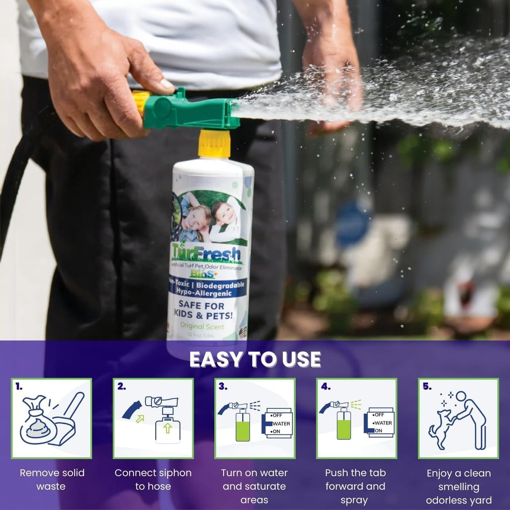 TurFresh BioS+ Value Pack 1 Gallon & 32oz Bottle Sprayer, Original Scent