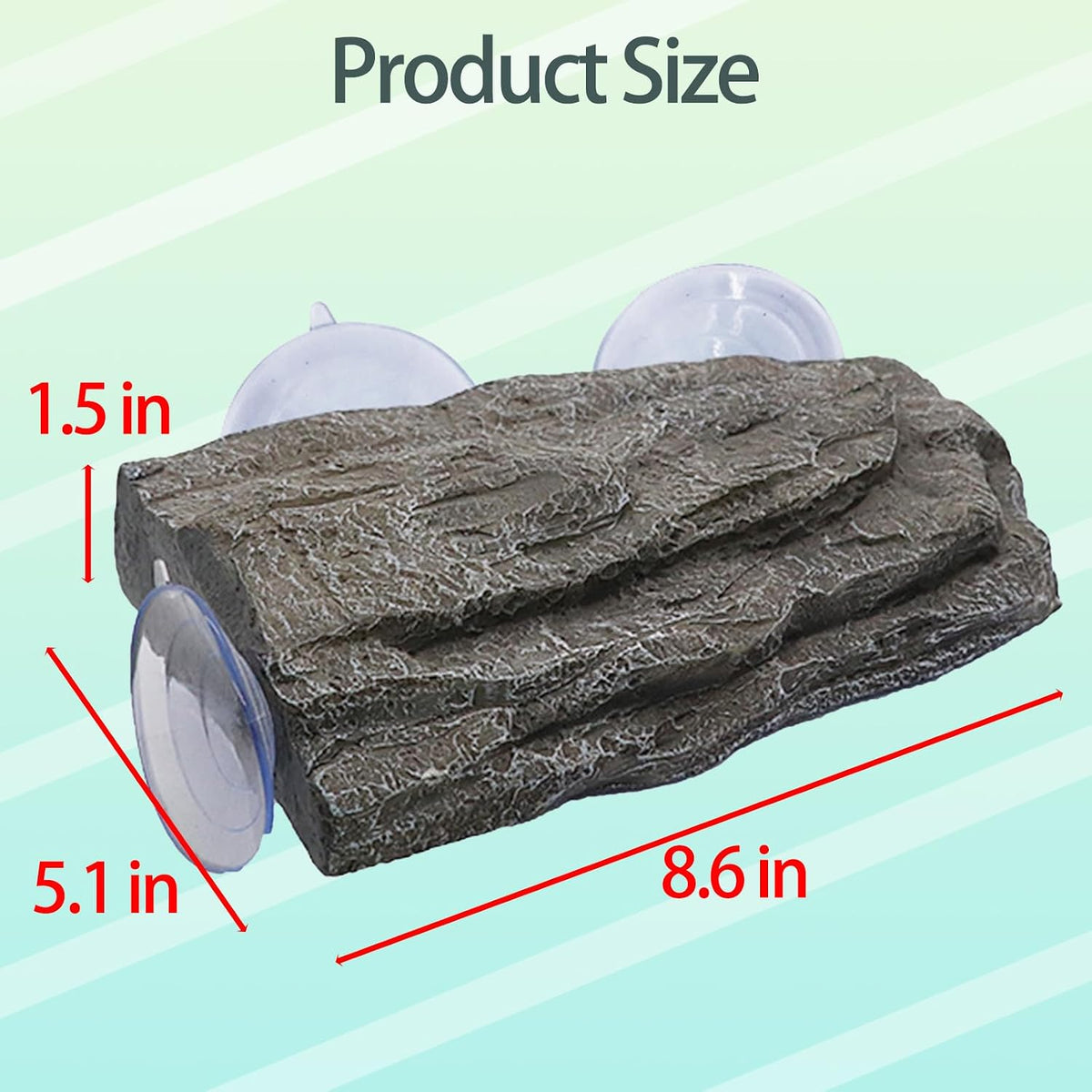Tfwadmx Turtle Basking Platform Floating Resting Dock Terrace Stone,Grey