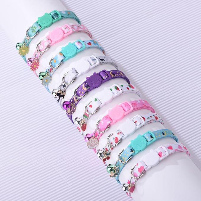 10PC Floral Cat Collar Set - Image 7