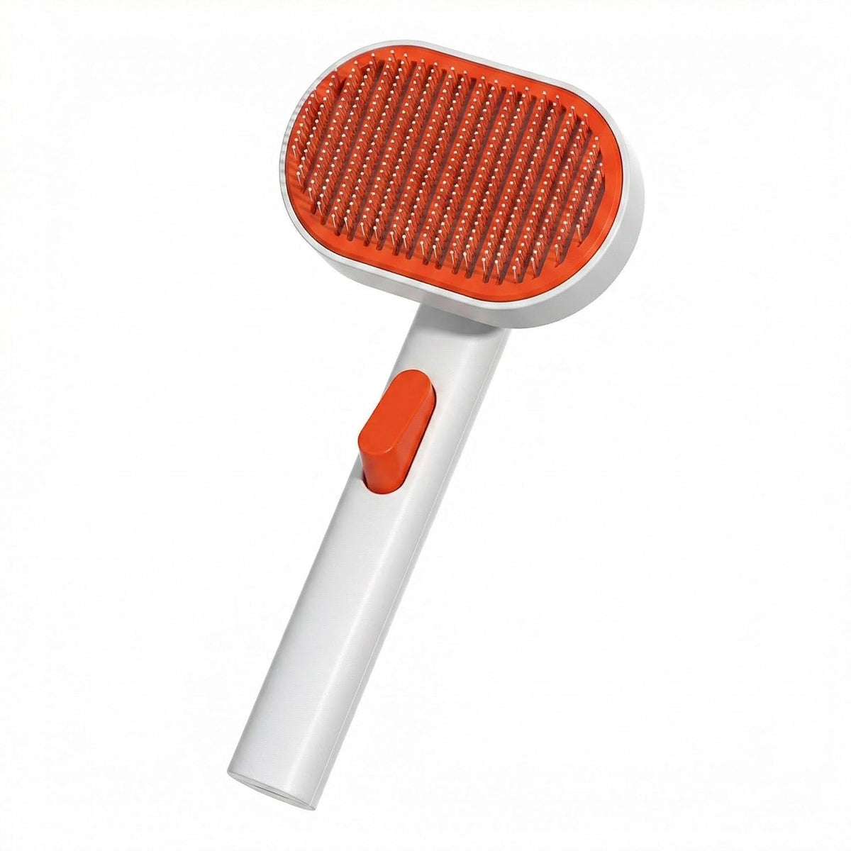 Self Cleaning Pet Grooming Brush Wide Head Slicker Brush for Dogs & Cats with Massage Bristles Professional Deshedding Tool Non Slip Handle for All Hair Length Pets & Groomers (green)