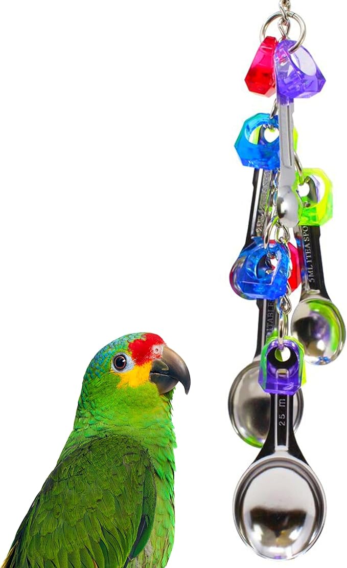 Bonka Bird Toys 1969 Spoon Delight Medium Large Parrot Bird Toy African Grey - Image 4