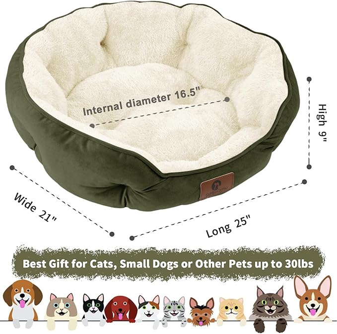 Asvin Medium Dog Bed for Medium Dogs, Cat Beds for Indoor Cats, Pet Bed for - Image 3