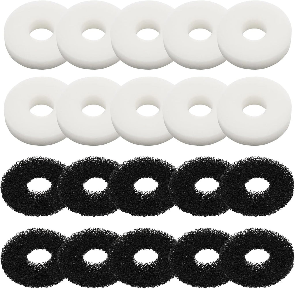 20 Packs Replacement Aquarium Maintenance Kit, Aquarium Sponge Foam and Carbon Rings Set, Replacement for Biorb Filter