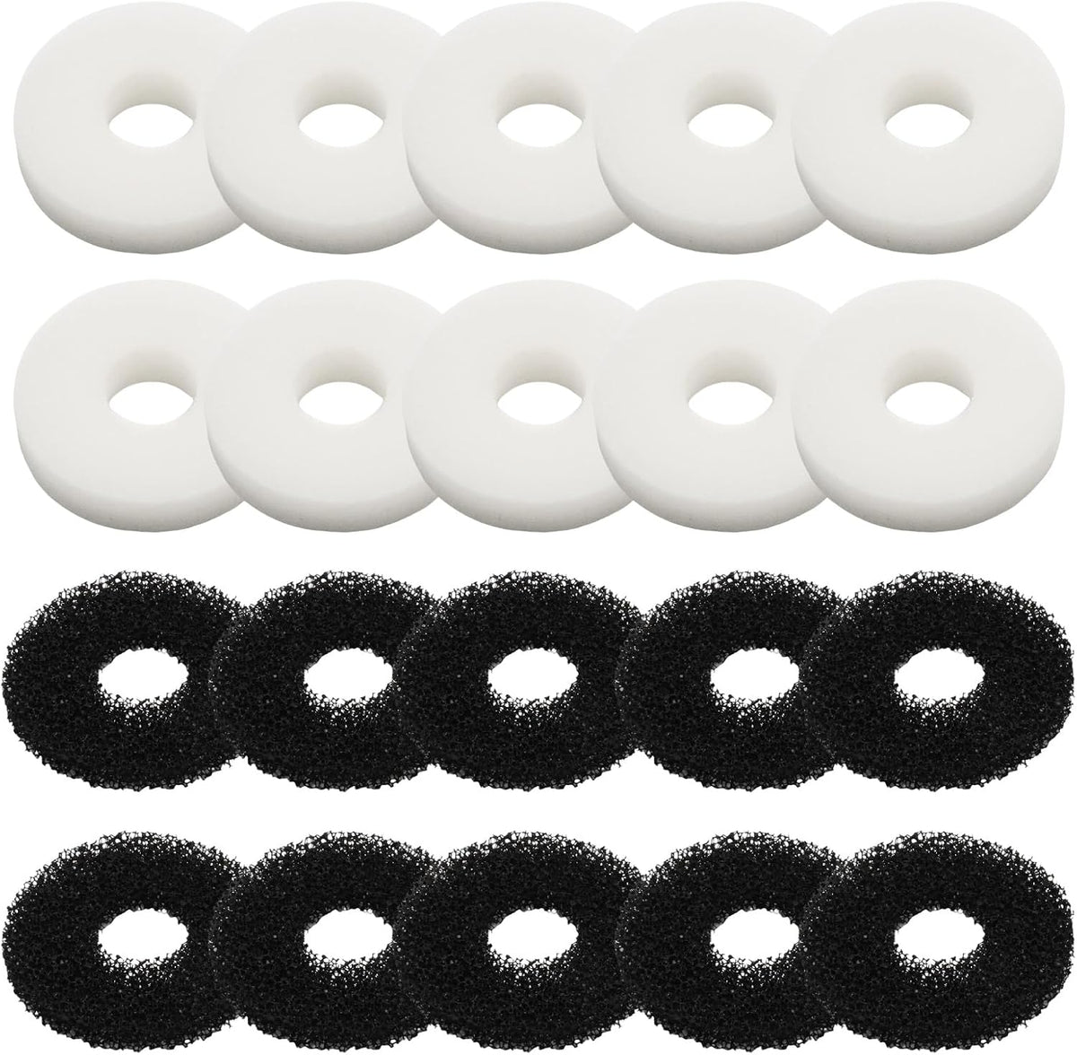 20 Packs Replacement Aquarium Maintenance Kit, Aquarium Sponge Foam and Carbon Rings Set, Replacement for Biorb Filter