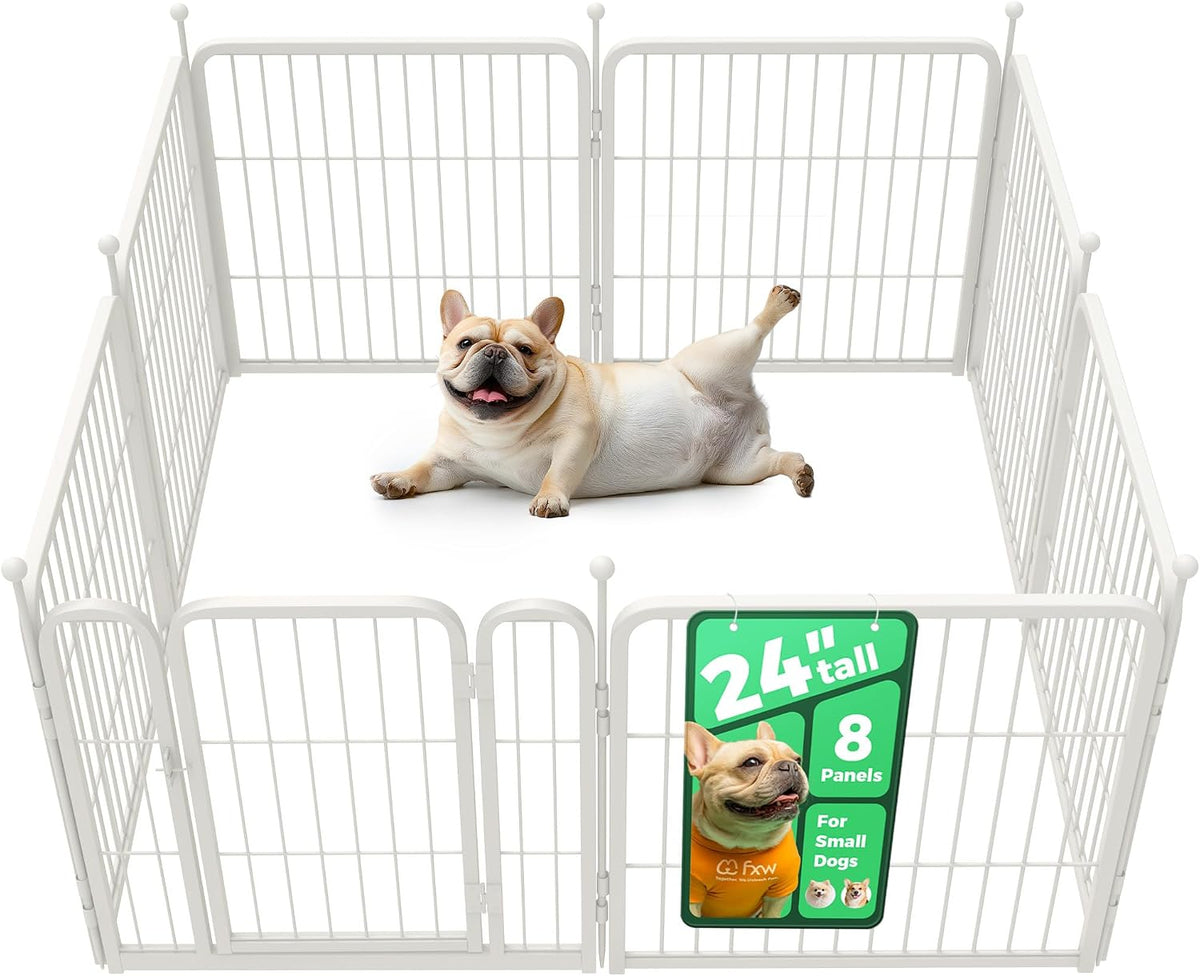 FXW Rollick Dog Playpen, Indoor, Yard & RV Camping, 24" H, 8 Panels