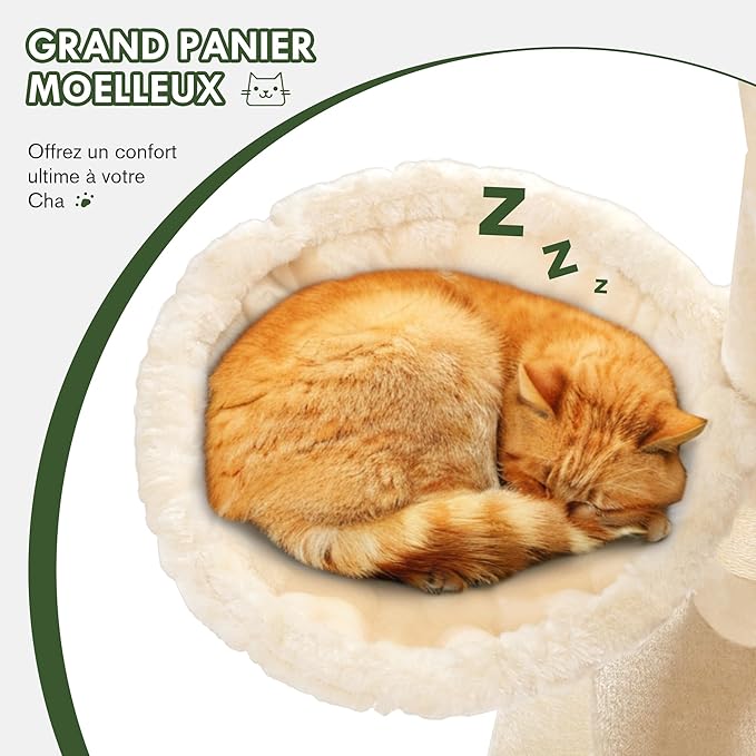 MUTICOR 66 Inches Multi-Level Large Cat Tree Tower - Image 3
