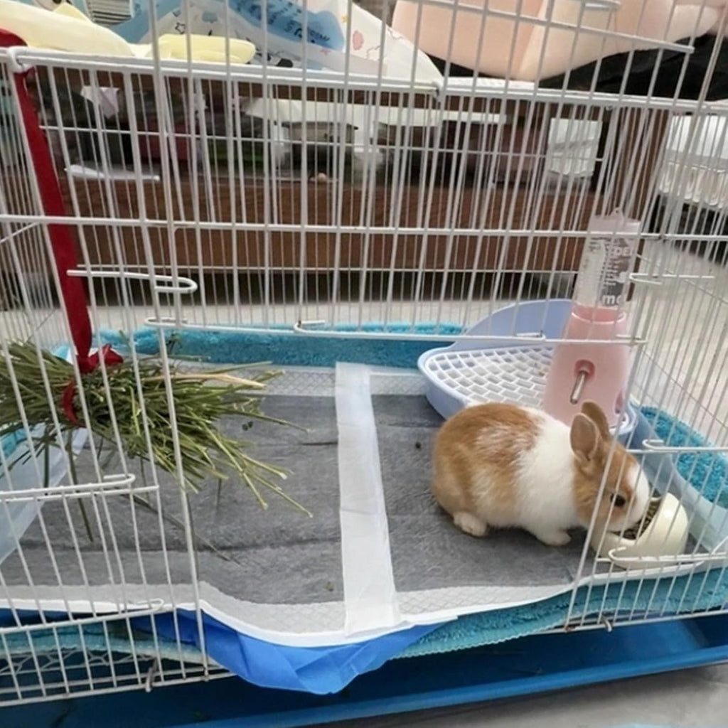 50 Pcs Rabbit Pee Pads，17.7"x23.6" Guinea Pig Cage Liners