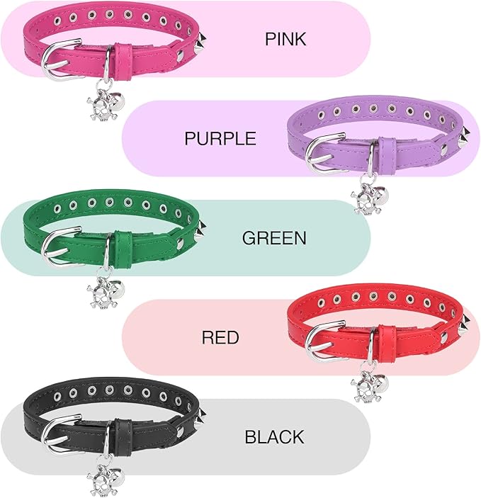 Leather Cat Collars for Boy Girl Cats - Image 8