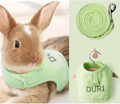 MANON ROSA Rabbit Harness and Leash Set - Escape-Proof Adjustable Vest Harness for Dwarf Bunnies, Soft Padded Conejos Collar with Safety Buckle, Small Animal Walking Accessories