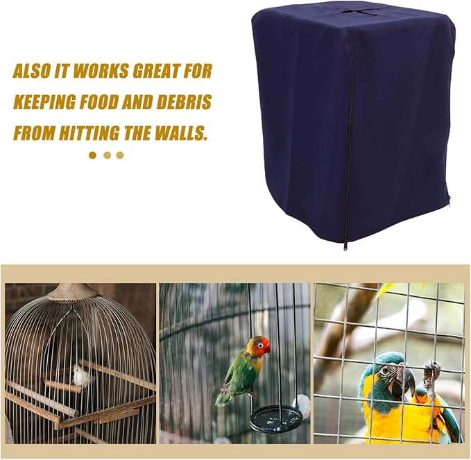Bird Cage Cover, Large Bird Cage Cover Thicken Parrot Cage Protector Night Bird - Image 4