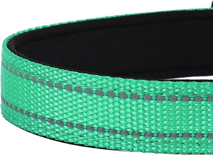 Reflective Dog Collar, Adjustable Soft Neoprene Padded Nylon Pet Collars - Image 5