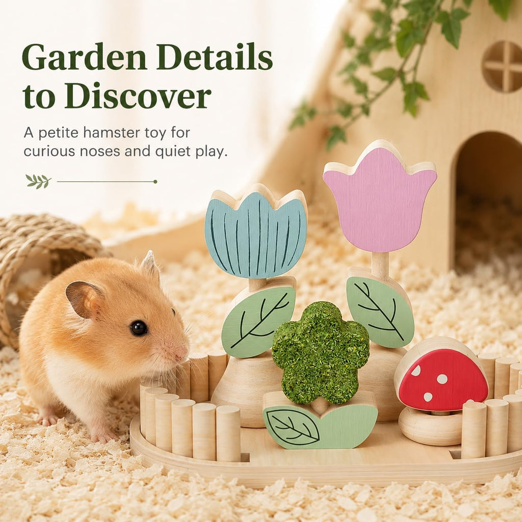Hamster Chew Toys, Guinea Pig Edible Chew Toys for Small Animals, 6 Pieces
