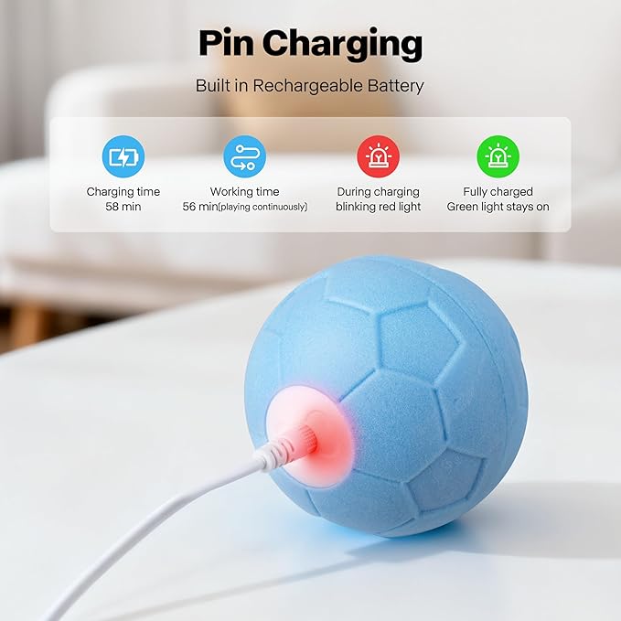 Pet Prime Interactive Dog Ball Toy, Automatic Rolling Ball - Image 4