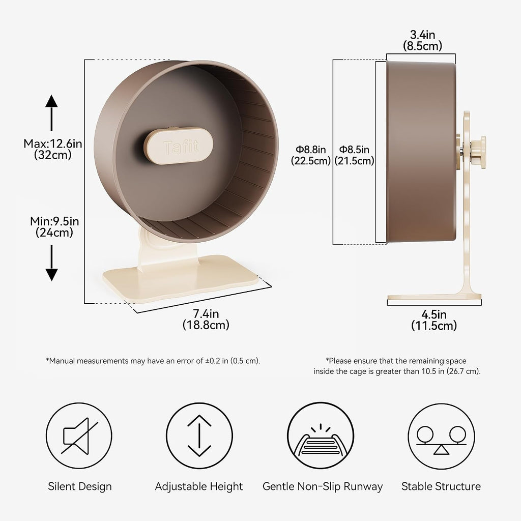 Super‑Silent Hamster Exercise Wheel – 8.66‑inch Quiet Running Spinner