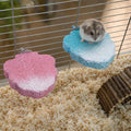 2-Pack Resin Hamster Cage Platforms for Dwarf Hamsters, Blue and Pink