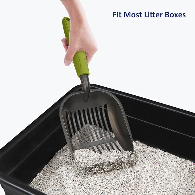 WePet Cat Litter Scoop, Non-Stick Plated Aluminum Alloy Sifter, Kitty Durable - Image 6