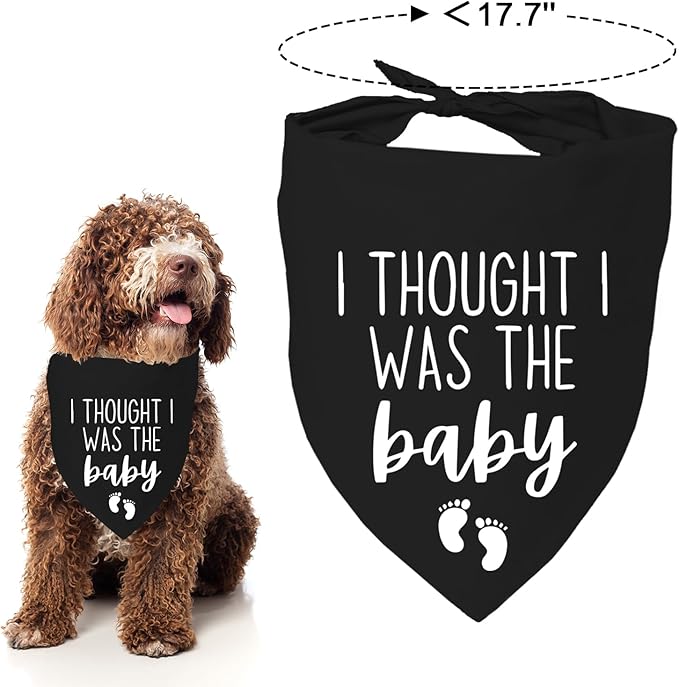 I Thought I was The Baby Bandana Pet Scarf Pregnancy Announcement Bandana Dog - Image 4