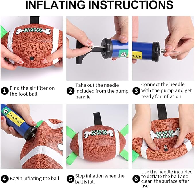 QDAN Dog Toys Football, Interactive Dog Toys - Image 6