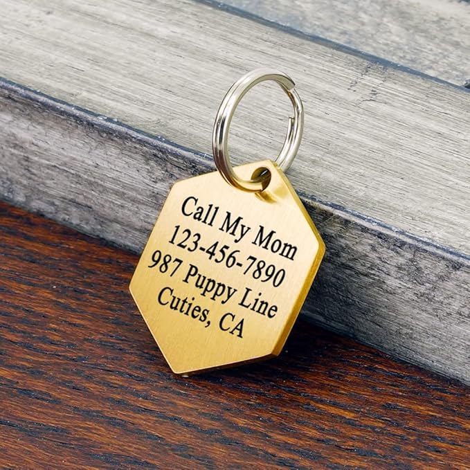 Ultra Joys Dog ID Tag, Custom Stainless Steel Dog Tag, Personalized Dog Tag - Image 3