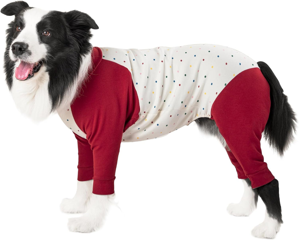 Dog Recovery Suit After Spay-Prevents Lick & Shed(Pink,S)