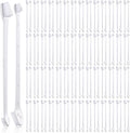 Gerrii 200 Count Dog Toothbrush Double Headed Long Handle Soft, White