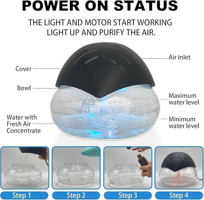Air freshener - for Home, Bedroom and Office - Essential Oil Aroma Diffuser - - Image 4