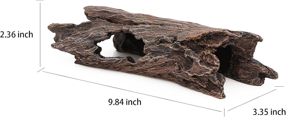 AQUA KT Reptile Hideout Terrarium Tree Trunk Hollow Log Cork Bark for Snake