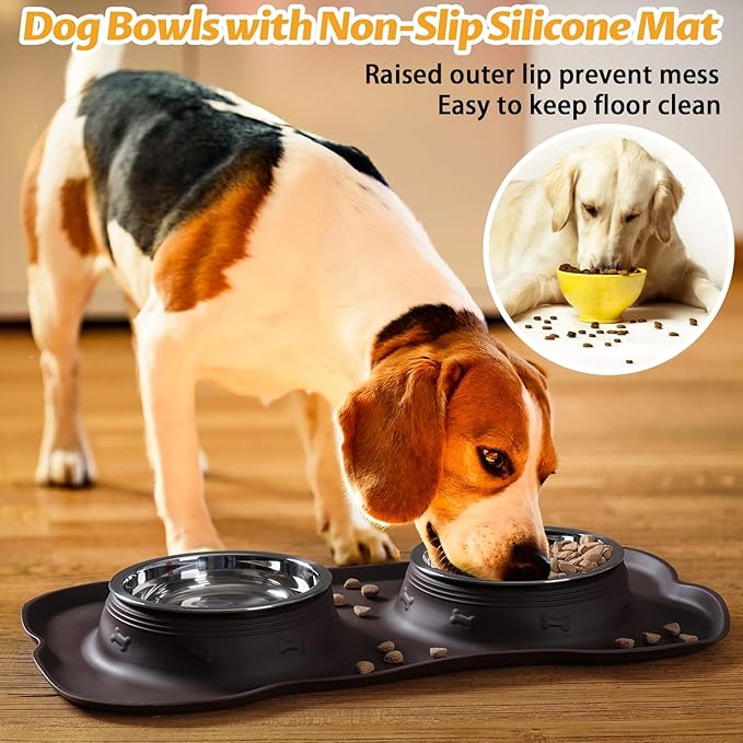 Hubulk Pet Dog Bowls 2 Stainless Steel Dog Bowl - Image 6