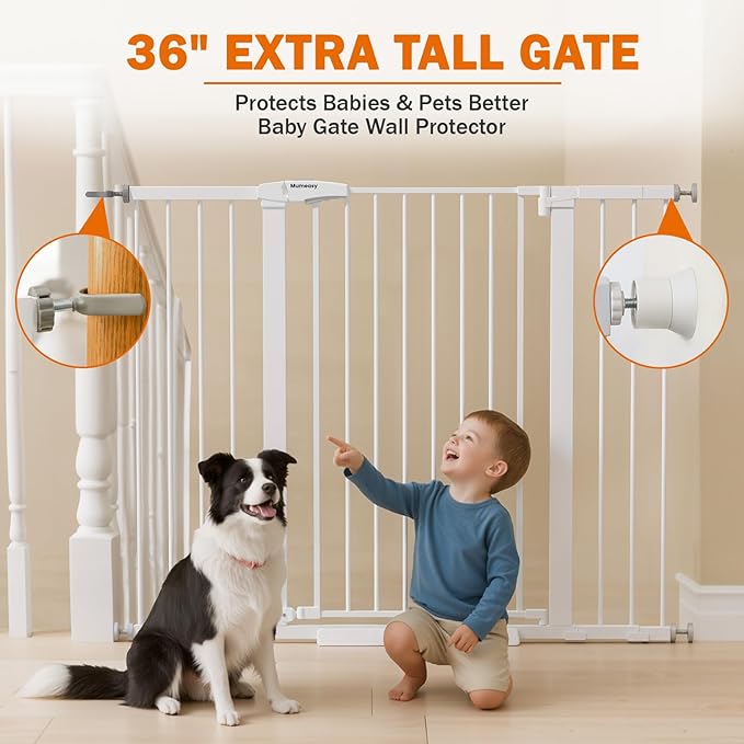Mumeasy 36" Extra Tall Baby Gate - Image 5