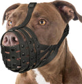 Mayerzon Pitbull Dog Muzzle for Large Medium Dogs Prevent Biting Scavenging