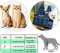 Denim Pet Sling Bag – Portable & Lightweight Shoulder Carrier for Small Dogs & Cats, Foldable Design with Hard Bottom Support, Anti-Escape Snap Hook Inside, Fashionable Travel Bag (Medium)